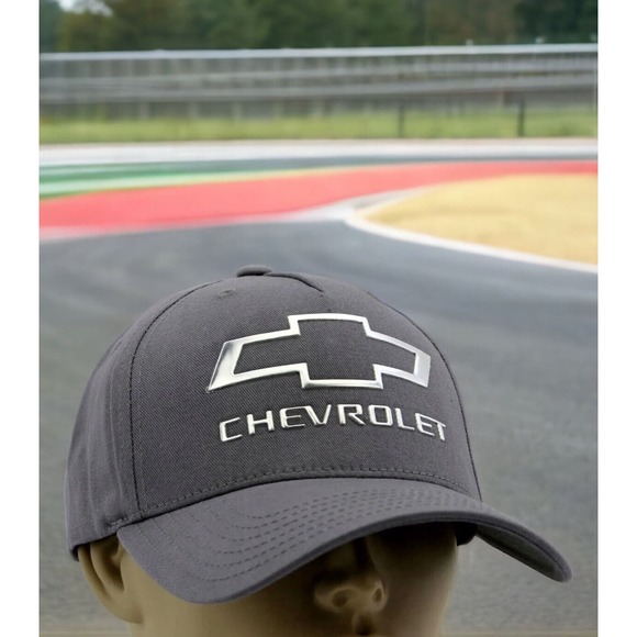 Chevy GM OFFICIAL Gray BowTie LS4 Snapback Hat Cap NEW Fast Ship - Picture 4 of 11